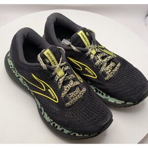 Brooks Glycerin 19 Women's Black Leopard Print Running Shoes Size 9.5